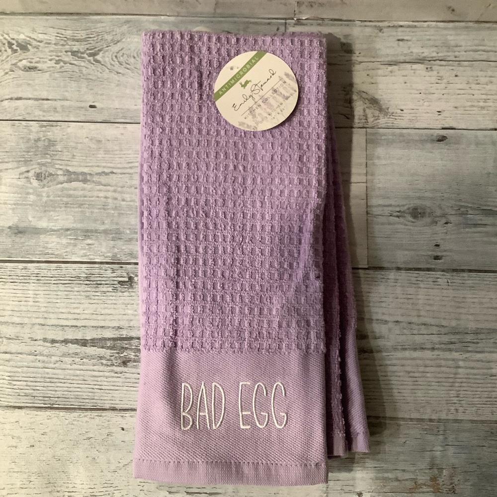 COPY - Early Steward 2pk. Good Egg & Bad Egg Easter Kitchen Towels